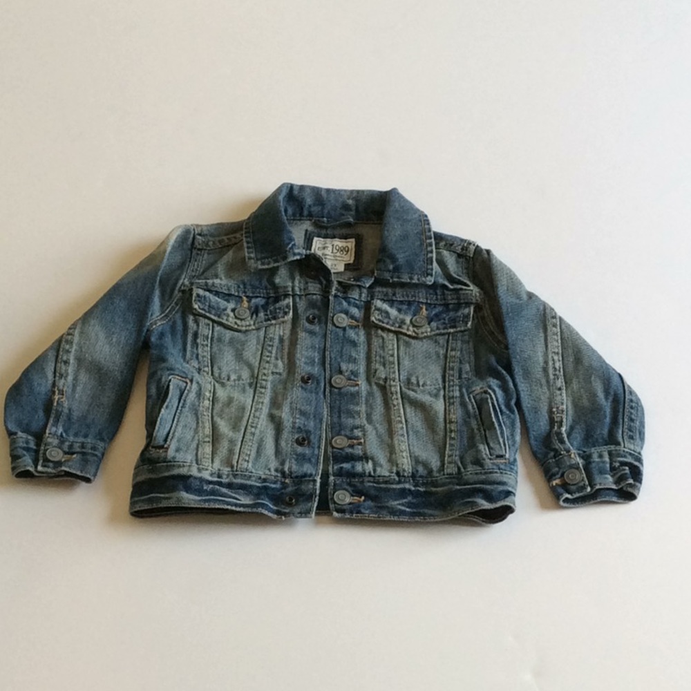 Place EST. 1989 Jacket Blue Jean Denim Snaps 2T